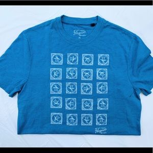 Aqua Blue Penguin T-Shirt